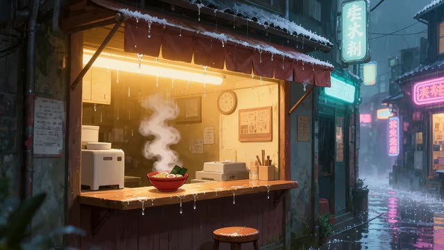 Neon Rain Alley Stream Kit background